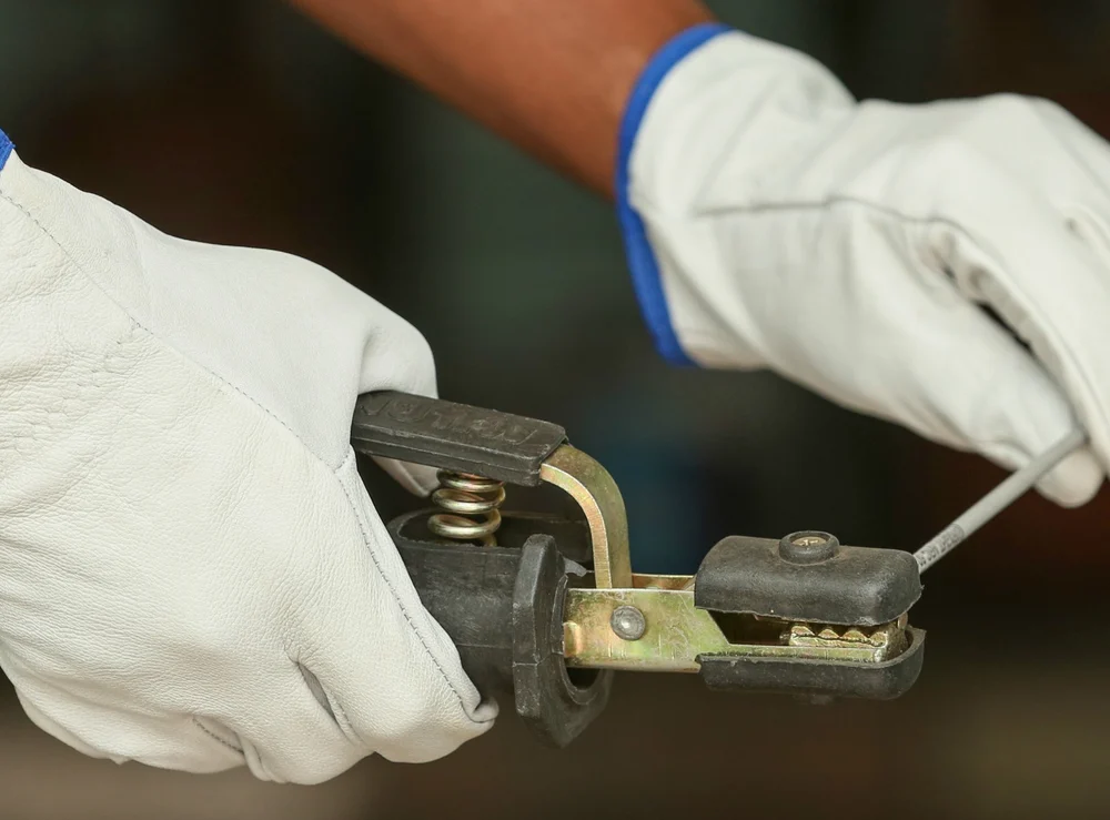 TIG-WELDING CHROME LEATHER HAND GLOVES
